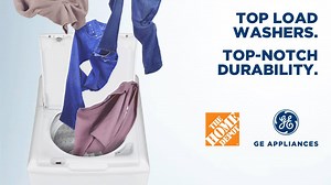 54K views · 16 reactions | To celebrate National Laundry Day, Home Depot is featuring big savings on GE Appliances top-load laundry machines. Top Load Washers, top-notch durability. | GE Appliances Canada | Facebook