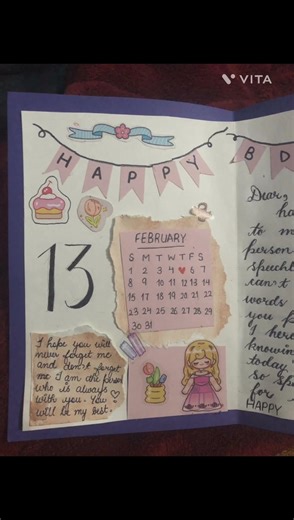 awesome bday card 🎉✨ #art #bdaycard #aesthetic #ashly