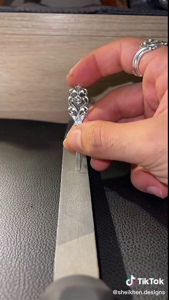 Handmade Viking Rose Spoon Ring Jewelry from Norway