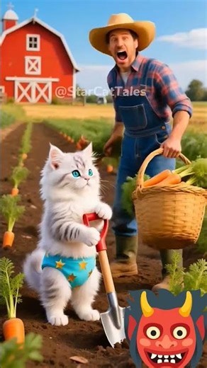 kitten baby fight monster rabbit part 2#animation #funny #shortsyoutube 9