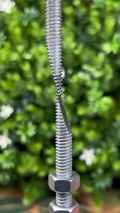 Joining two threaded rods has never been this easy The fast, secure way to connect metal #ThreadedRod #FasteningTrick #EasyEngineering | Awwtrend