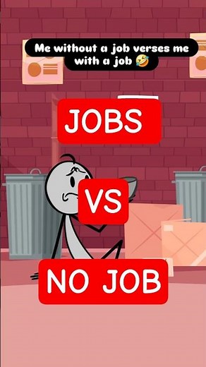 Job Vs No Job😱🙂 #stickman #animantion #ytshorts #anime #trending #funny #shortsfeed