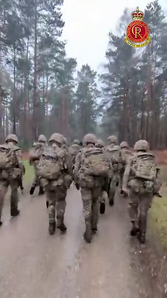 Officer Cadets from the Senior Term at the Royal Military Academy on the March and Shoot Competition. In tough, very wet conditions in the grounds around Sandhurst and the firing range. #Sandhurst #RMAS #Weapons #marching #teamwork | The Royal Military Academy Sandhurst