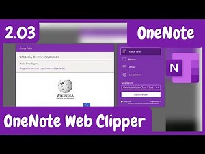 2.03 | Webinhalte mit dem OneNote Clipper übernehmen | OneNote MasterClass