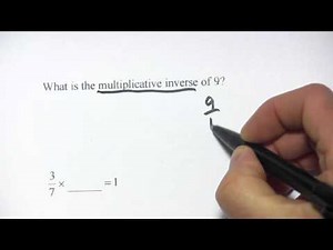 Reciprocals and Multiplicative Inverse