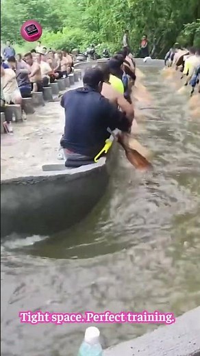 You Can Train for Boat Racing Right Inside a Narrow Canal
