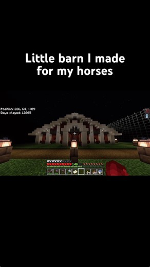 Horse Barn 🐴 #minecraft #minecraftbuilds #minecraftshorts #shorts