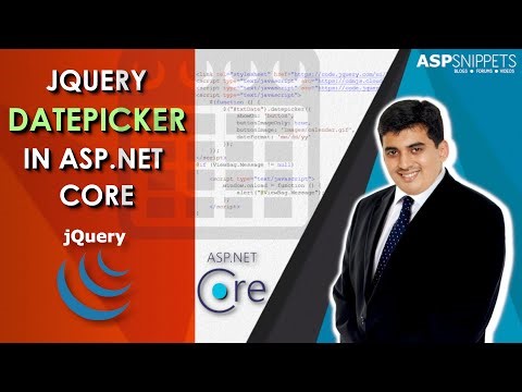 Implement jQuery DatePicker in ASP.Net Core