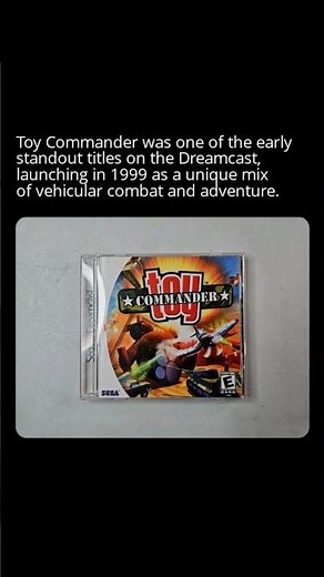 Toy Commander was one of the early standout titles on the Dreamcast, launching in 1999 as a unique