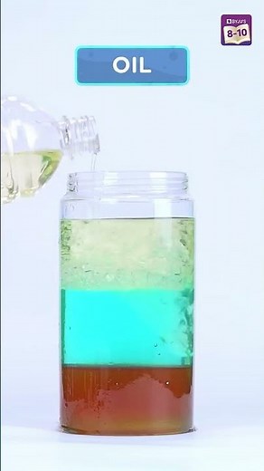 Liquid Density Experiment | Science Experiments for Kids | #ExperimentShorts