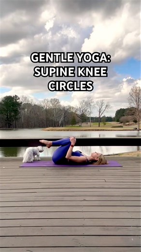Gentle Yoga for Lower Back Relief | Supine Knee Hug & Circles