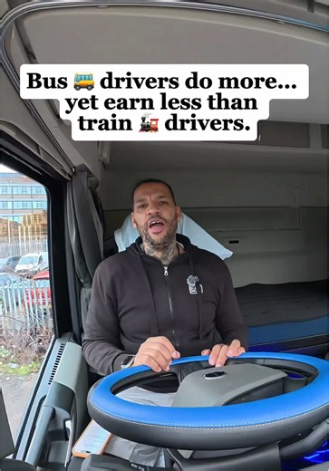 The Truth About Bus vs Train Drivers’ Pay.. . #bus #fyp #train #traindriver #busdriver
