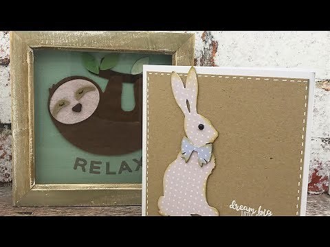 How to Use Sizzix Bigz Dies | Cute Animal Cards Tutorial | Bunny Card | Sloth Card