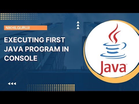 14 Executing first Java Program in the console.