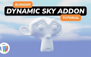 iBlender中文版插件 Dynamic Sky 教程 超简单天空世界环境 Blender 3.0 动态天空插件 - 教程  教程Blender插件