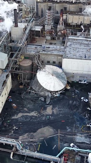 Drone video shows aftermath of deadly Nippon Dynawave explosion in Longview