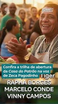 Check out the opening theme song of Casa do Patrão sung by Zeca Pagodinho #ReportagensDE #Shorts