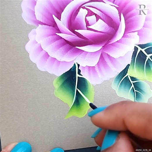 Learn to Paint Flowers: Brush Techniques #PaintingTutorial #StepByStepPainting #FlowerPainting | Colors N Shades-The magical Rendering