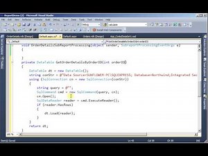 Create RDLC SubReport (C# Code)- Part 2