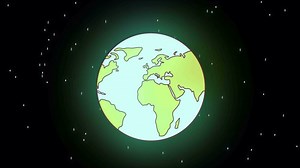 Download Cartoon Earth On Alpha Channel for free