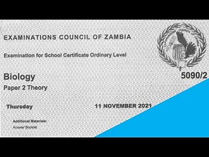 Biology paper 2 2021