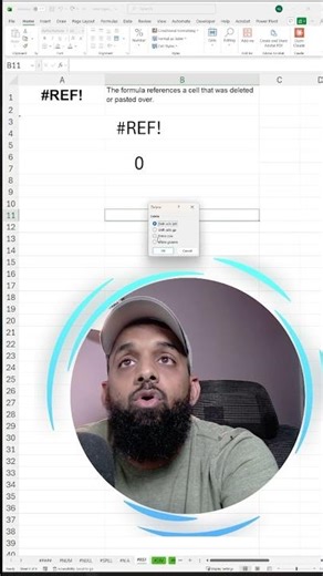 How to Fix #REF! Error in Excel | Getting the #REF! error #shorts