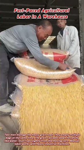 Fast Paced Agricultural Labor In A Warehouse