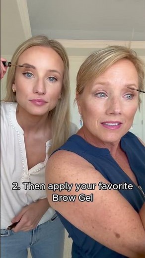 2 Step Brow Tutorial for Women Over 50 | Billion Dollar Beauty #Shorts