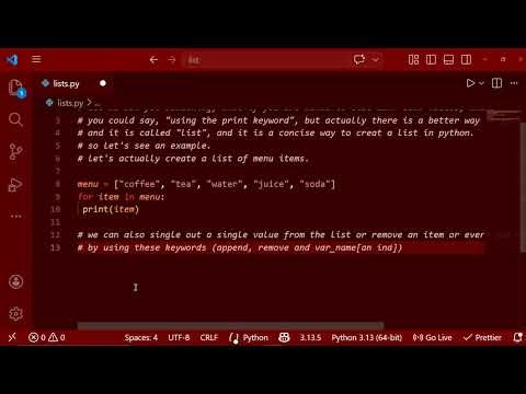 Lists in Python | Store Multiple Values Like a Pro