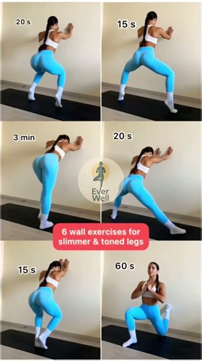 6 Best Wall Exercises for Slimmer & Toned Legs 🦵✨
