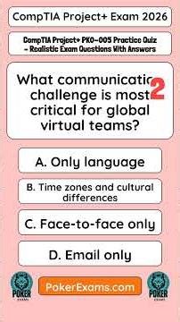 CompTIA Project+ PK0 005 Practice Quiz Realistic Exam Questions With Answers