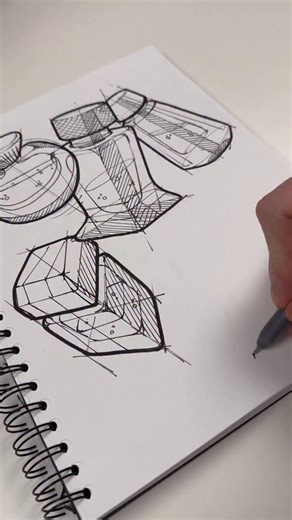 Kai Rump on Instagram: "[ASMR] Sketching Perfume Flacons - Part 5"