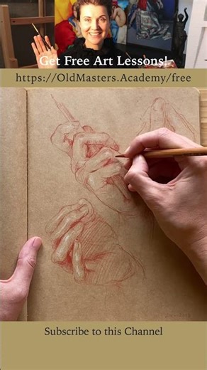 How to draw hands in red pencil: https://oldmasters.academy/free