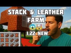 Minecraft Steak & Leather Farm 😱🤯 Tutorial | Unlimited Steak & Leather Farm in Minecraft! 🔥