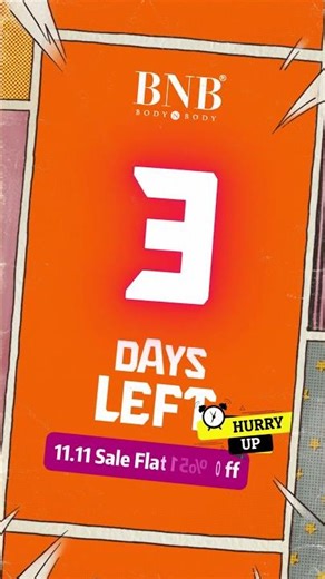11.11 Sale at BodynBody! Flat 15% OFF | Only 3 Days Left!