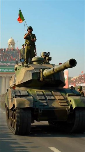 Indian Army's T-90 Tank Parade! Pure Power! 🇮🇳 #army #tank