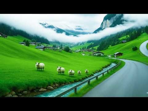 🚗 Scenic Drive Through Switzerland in 4K Breathtaking Swiss Landscapes 🇨🇭 Relaxing Countryside J