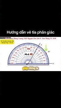 Hướng dẫn vẽ tia phân giác của góc