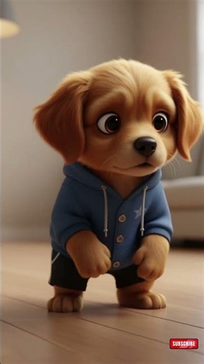 Cute golden dog and the funny story of him falling asleep. | Dog Golden Animation #goldenretriever