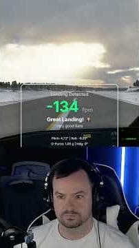 A Beautiful but CRAZY landing! VERY Windy! #flightsim #xplane12