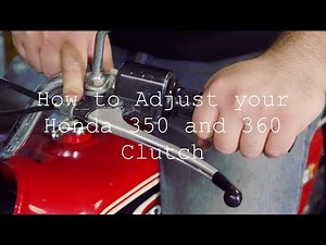 Honda CB350 / CB360 Clutch Adjustment & Mechanism Rebuild