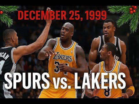 12/25/1999 Spurs vs. Lakers Kobe Bryant Full game