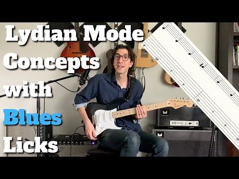 Play The LYDIAN MODE Using BLUES Ideas - Jazz Fusion Blues Guitar Lesson