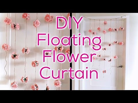 DIY Floating Flower Curtain