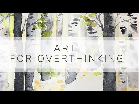 Art for Overthinking and Anxiety l Watercolor Self Therapy l (Relaxing Music Version)