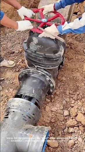Ductile iron valve installation notes: coordination of gravity and skills