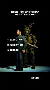 HOW SPRINGTRAP ATTACK YOU #fnaf #fivenightsatfreddys #fivenightsatfreddy #fivenightsatwariosfangame