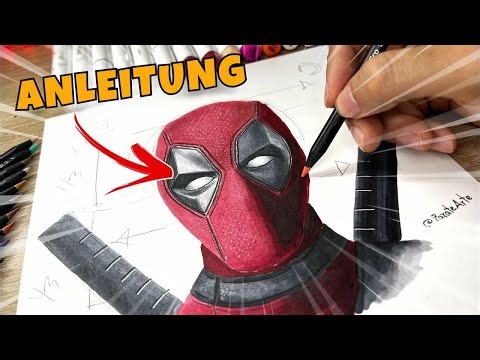 Deadpool ganz einfach realistisch zeichnen – Schritt für Schritt erklärt
