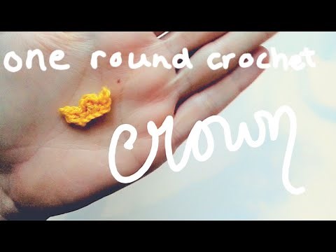 Free crown pattern, made in one row | amigurumi crochet tutorial