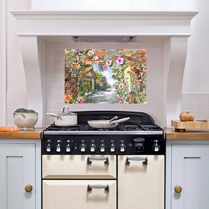 Floral Watercolor Ceramic Tile Mural: Garden Wall Art Mosaic Botanical Print Flower Home Decor - Etsy